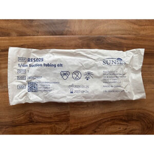 Sunset 1/4 Inch Suction Connector Tubing RES025 - 6 Foot- New Sealed